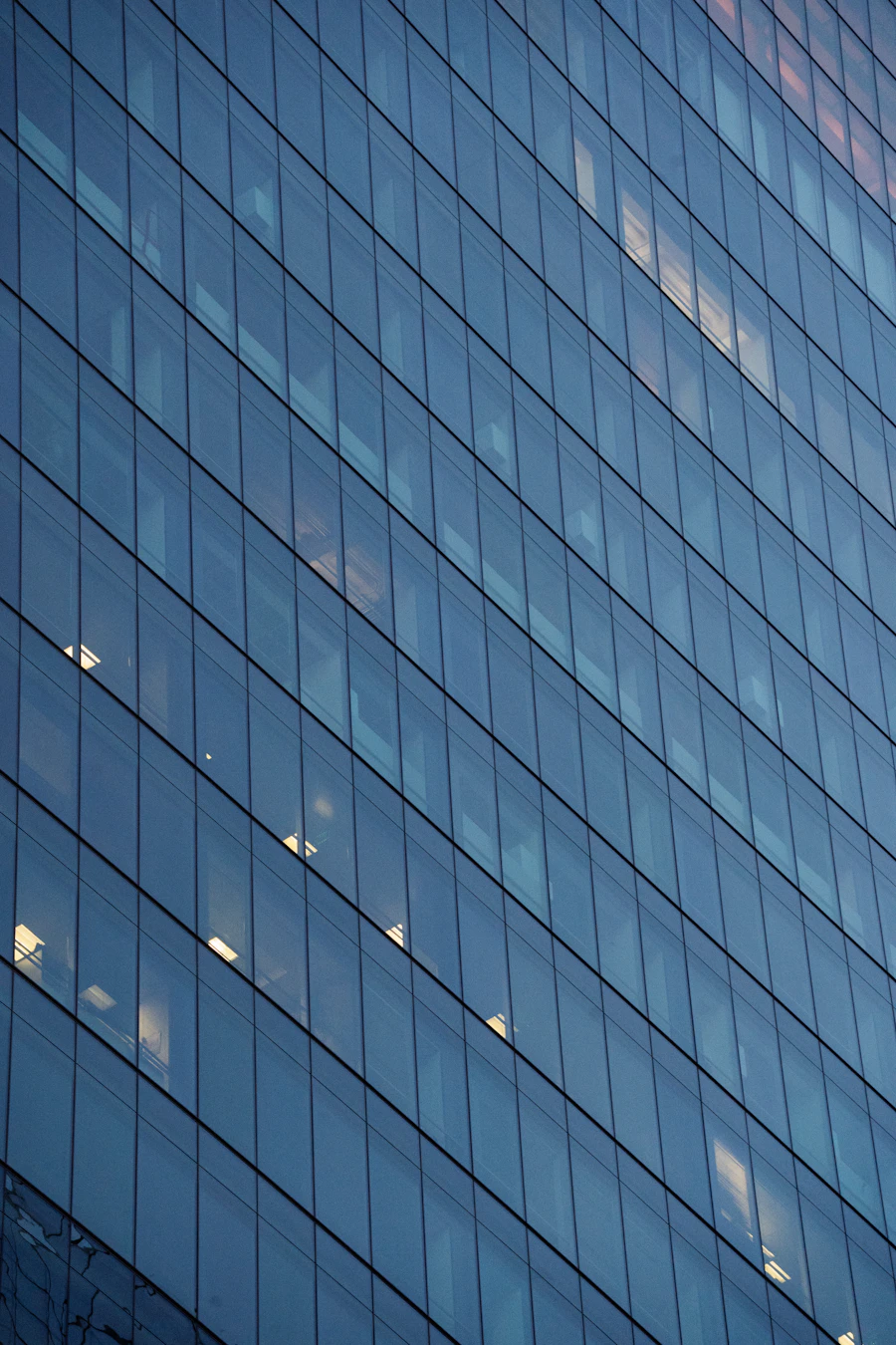 Modern office glass facade